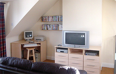 Widescreen TV and computer - Glassdrumman Cottage - Luxury Irish Cottage to Rent - Northern Ireland, County Down